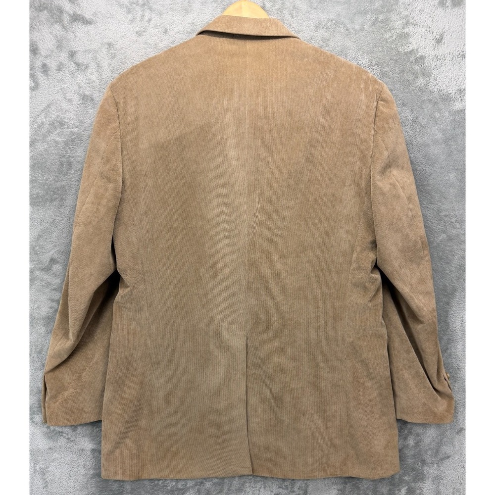 Ralph‎ Ralph Lauren Mens Corduroy Blazer 42L Tan Paisley Lined Stretch - Picture 7 of 11